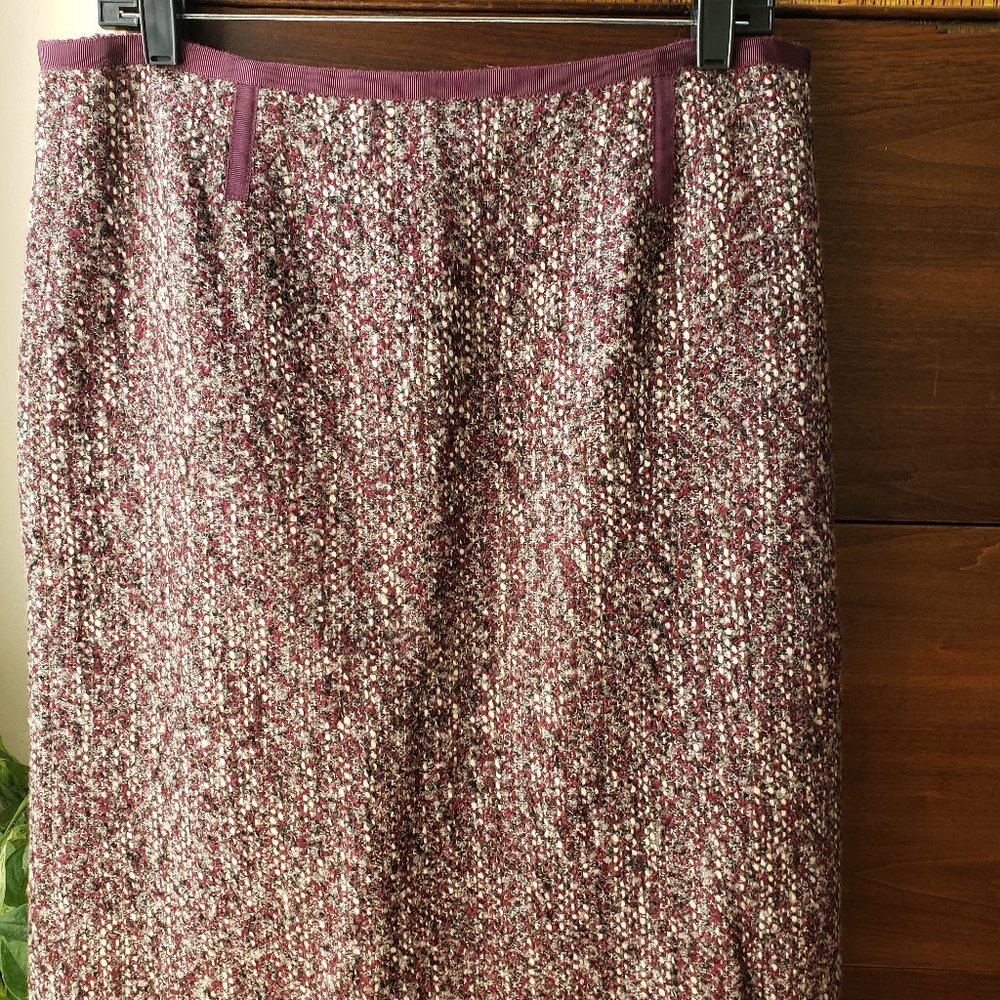 Talbots Straight Skirt in a Wine Blend of Colors